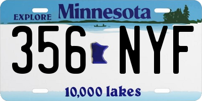 MN license plate 356NYF