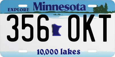 MN license plate 356OKT