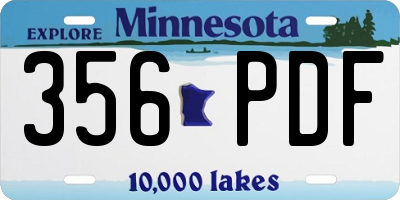 MN license plate 356PDF