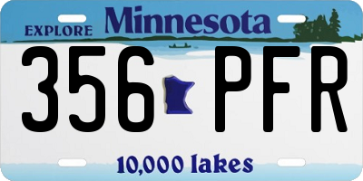 MN license plate 356PFR