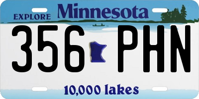 MN license plate 356PHN