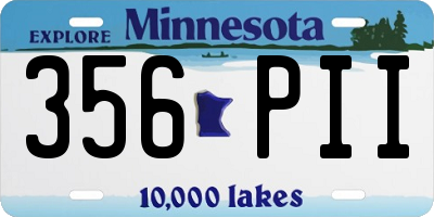 MN license plate 356PII