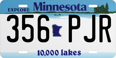 MN license plate 356PJR