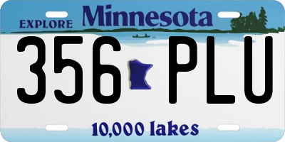 MN license plate 356PLU