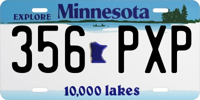 MN license plate 356PXP