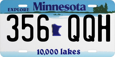 MN license plate 356QQH