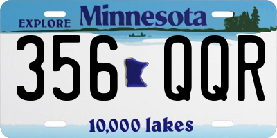 MN license plate 356QQR