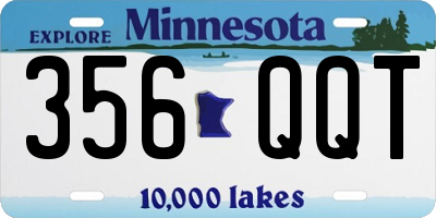 MN license plate 356QQT