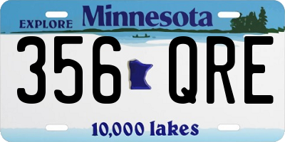 MN license plate 356QRE
