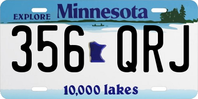 MN license plate 356QRJ