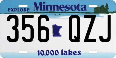 MN license plate 356QZJ