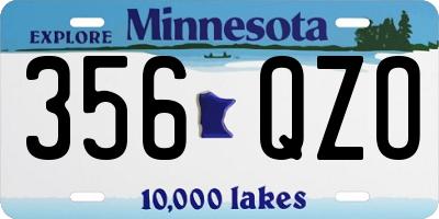 MN license plate 356QZO