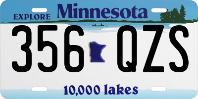 MN license plate 356QZS