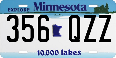 MN license plate 356QZZ