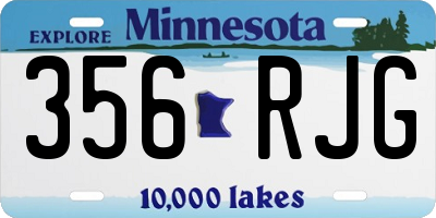 MN license plate 356RJG