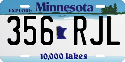 MN license plate 356RJL