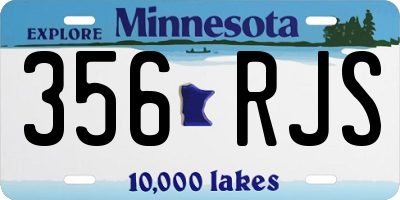 MN license plate 356RJS