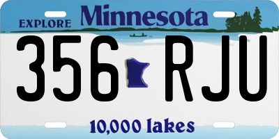 MN license plate 356RJU