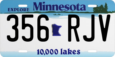 MN license plate 356RJV