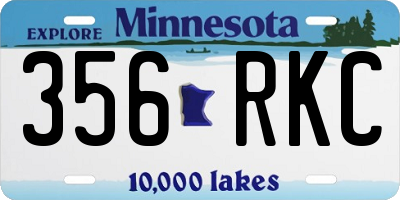 MN license plate 356RKC
