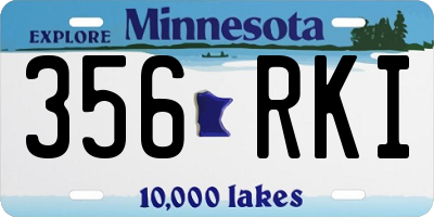 MN license plate 356RKI