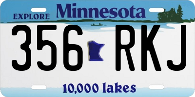 MN license plate 356RKJ