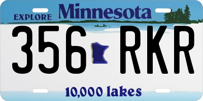 MN license plate 356RKR