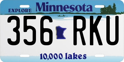 MN license plate 356RKU