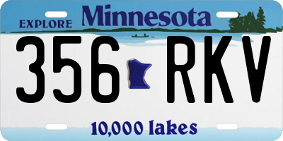 MN license plate 356RKV