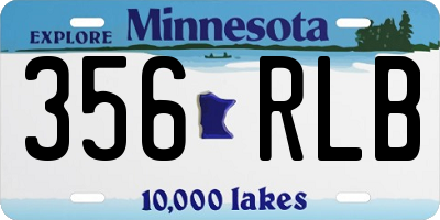 MN license plate 356RLB
