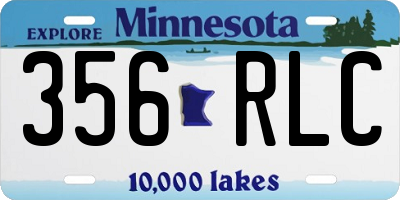 MN license plate 356RLC