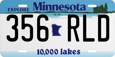 MN license plate 356RLD