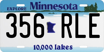 MN license plate 356RLE