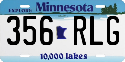 MN license plate 356RLG