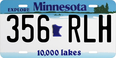 MN license plate 356RLH
