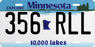 MN license plate 356RLL