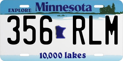 MN license plate 356RLM