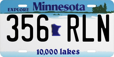 MN license plate 356RLN