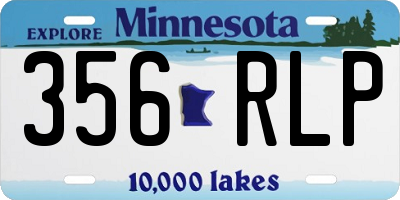 MN license plate 356RLP