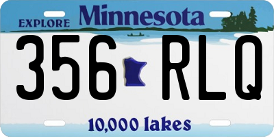MN license plate 356RLQ