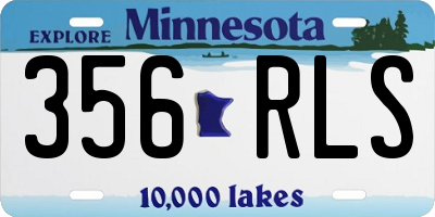 MN license plate 356RLS