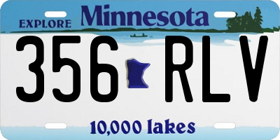 MN license plate 356RLV