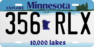 MN license plate 356RLX