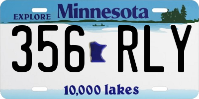 MN license plate 356RLY