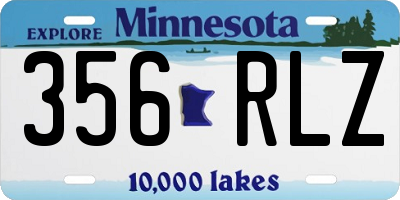 MN license plate 356RLZ