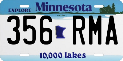 MN license plate 356RMA