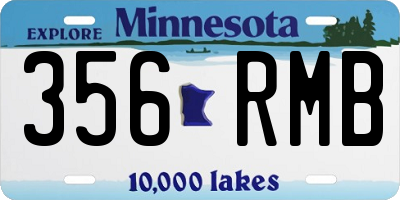 MN license plate 356RMB