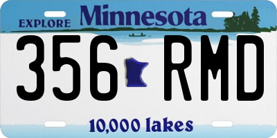 MN license plate 356RMD