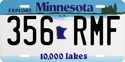 MN license plate 356RMF