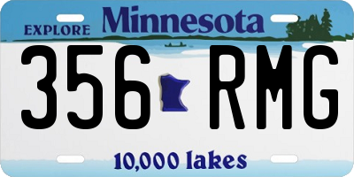 MN license plate 356RMG